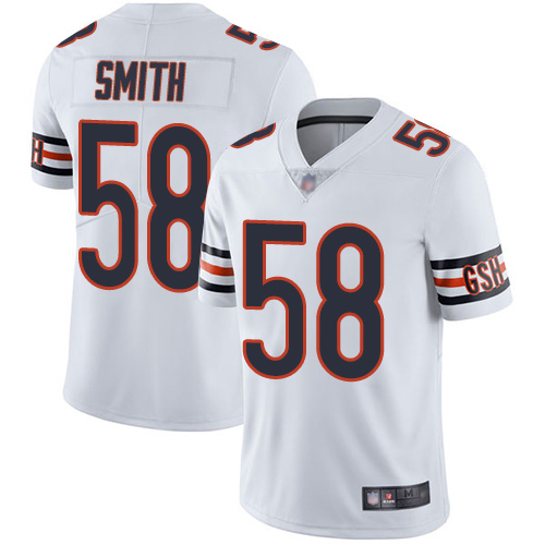 Chicago Bears Limited White Men Roquan Smith Road Jersey NFL Football #58 Vapor Untouchable->women nfl jersey->Women Jersey